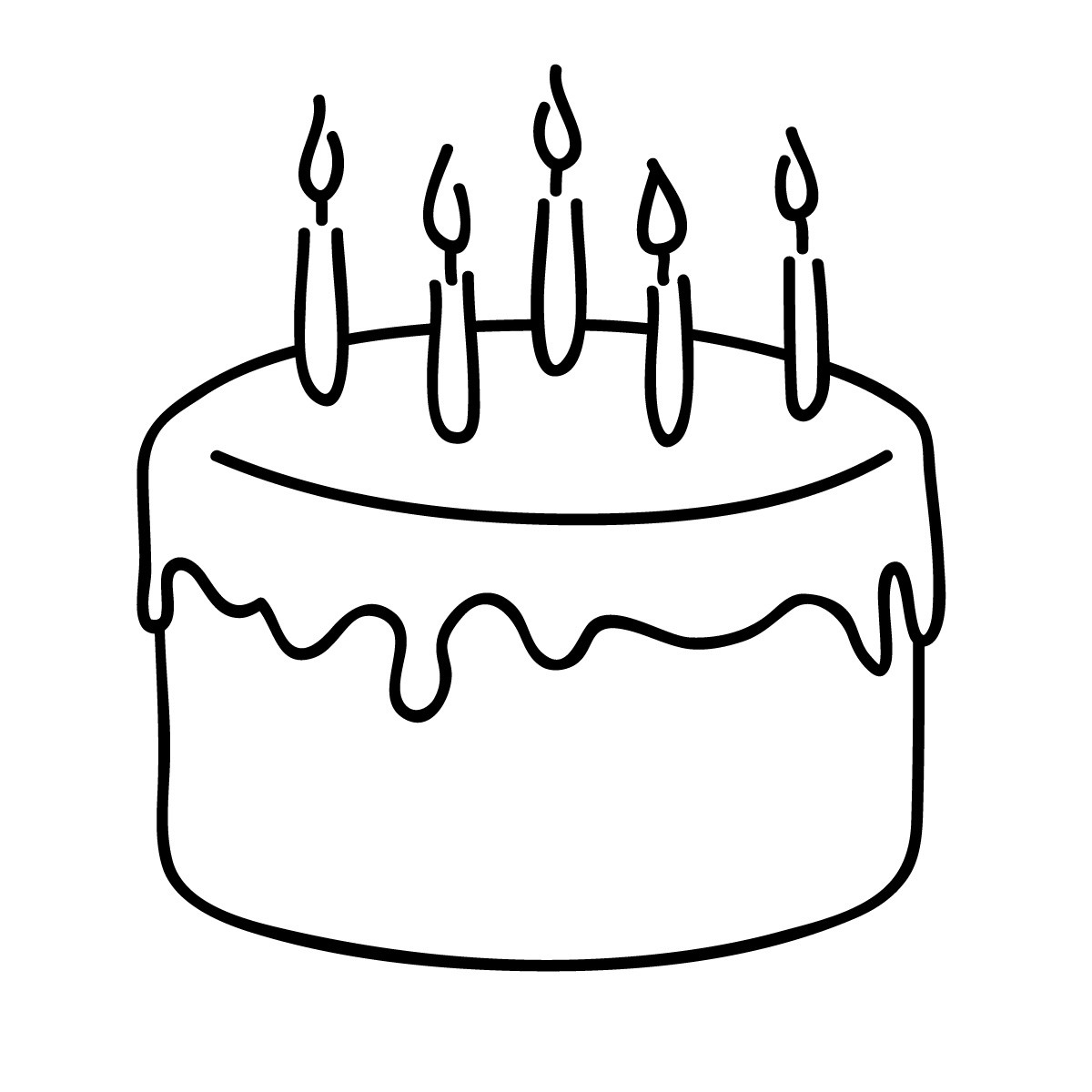 Birthday Cake Outline
 Free Birthday Cake Outline Download Free Clip Art Free