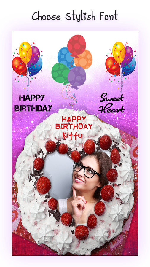 Birthday Cake Pictures With Names
 Name on Birthday Cake for Android Free