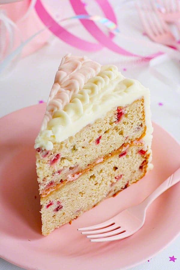 Birthday Cake Recipe From Scratch
 Strawberry Ruffle Birthday Cake from scratch