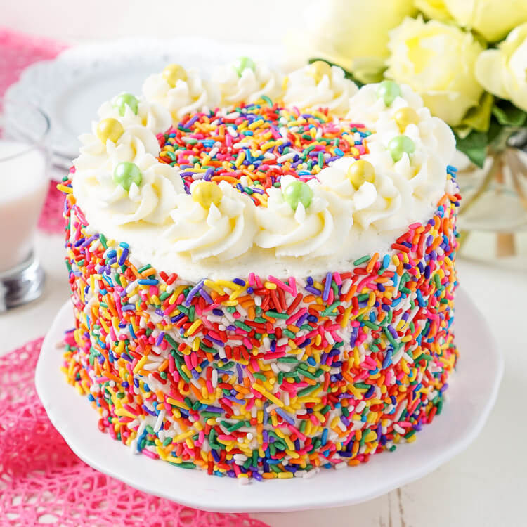 Birthday Cake Recipe From Scratch
 Funfetti Birthday Cake Sugar & Soul
