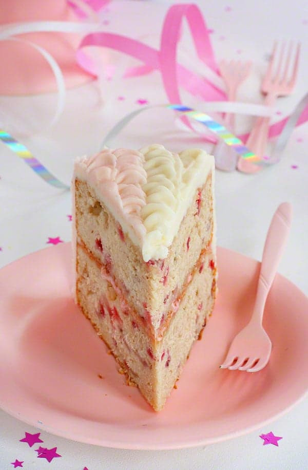 Birthday Cake Recipe From Scratch
 Strawberry Ruffle Birthday Cake from scratch i am baker