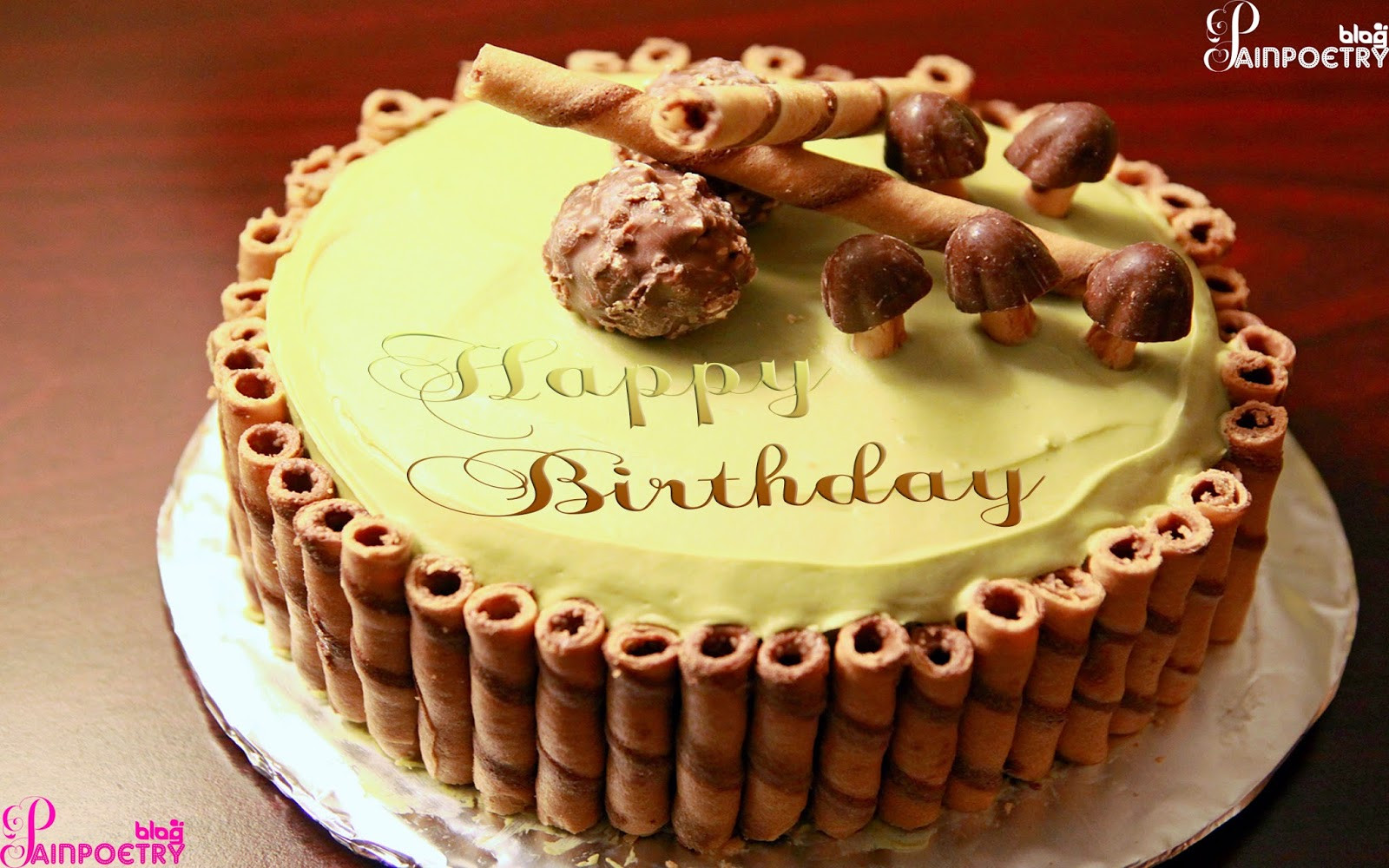 Birthday Cake Wishes
 Happy Birthday Wishes Wallpapers With Cakes And