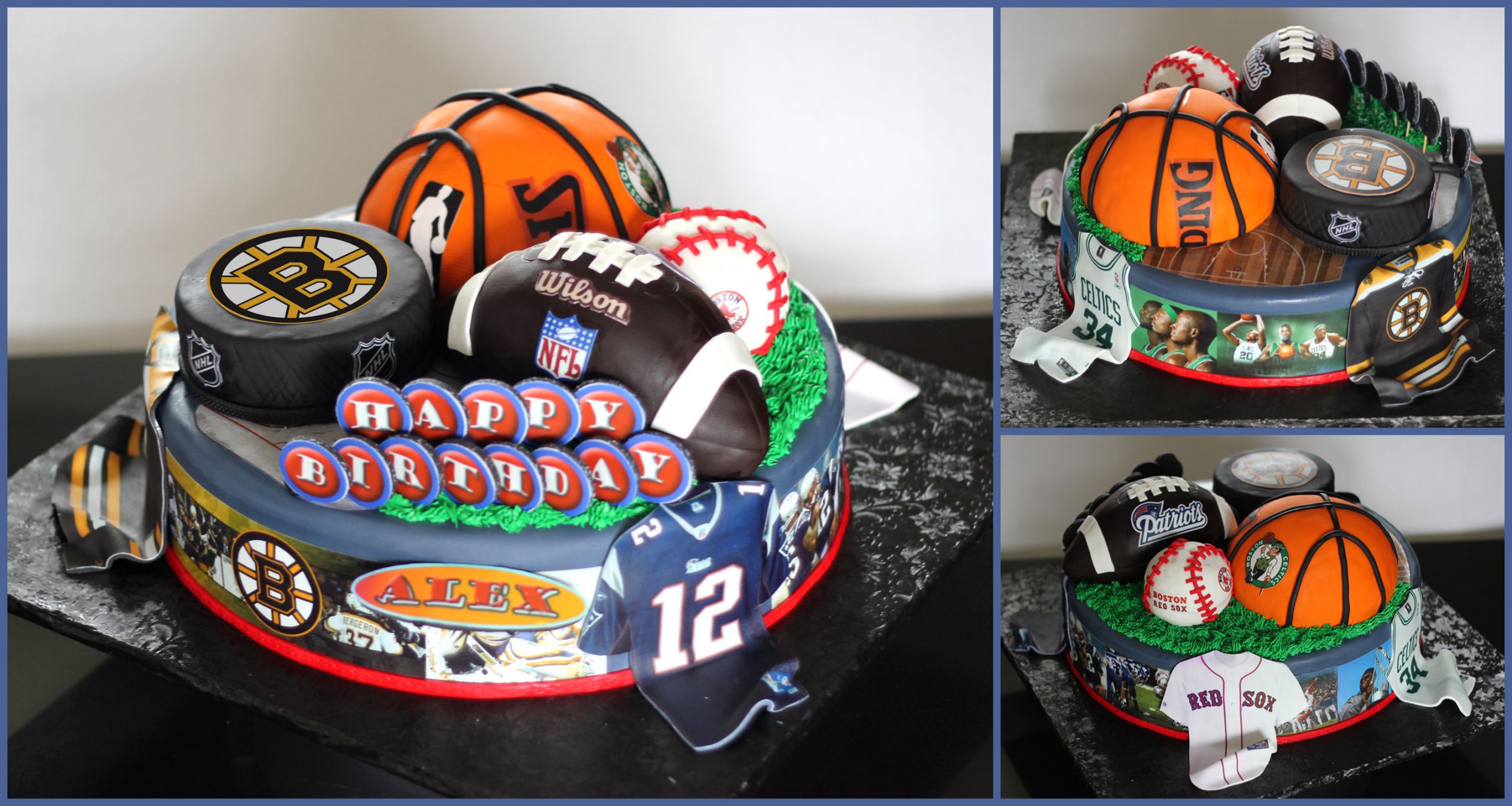 Birthday Cakes Boston
 Boston Sports Cake – Nais Cakes
