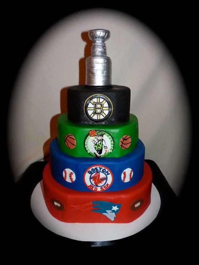 Birthday Cakes Boston
 Boston Sports cake cakes Pinterest