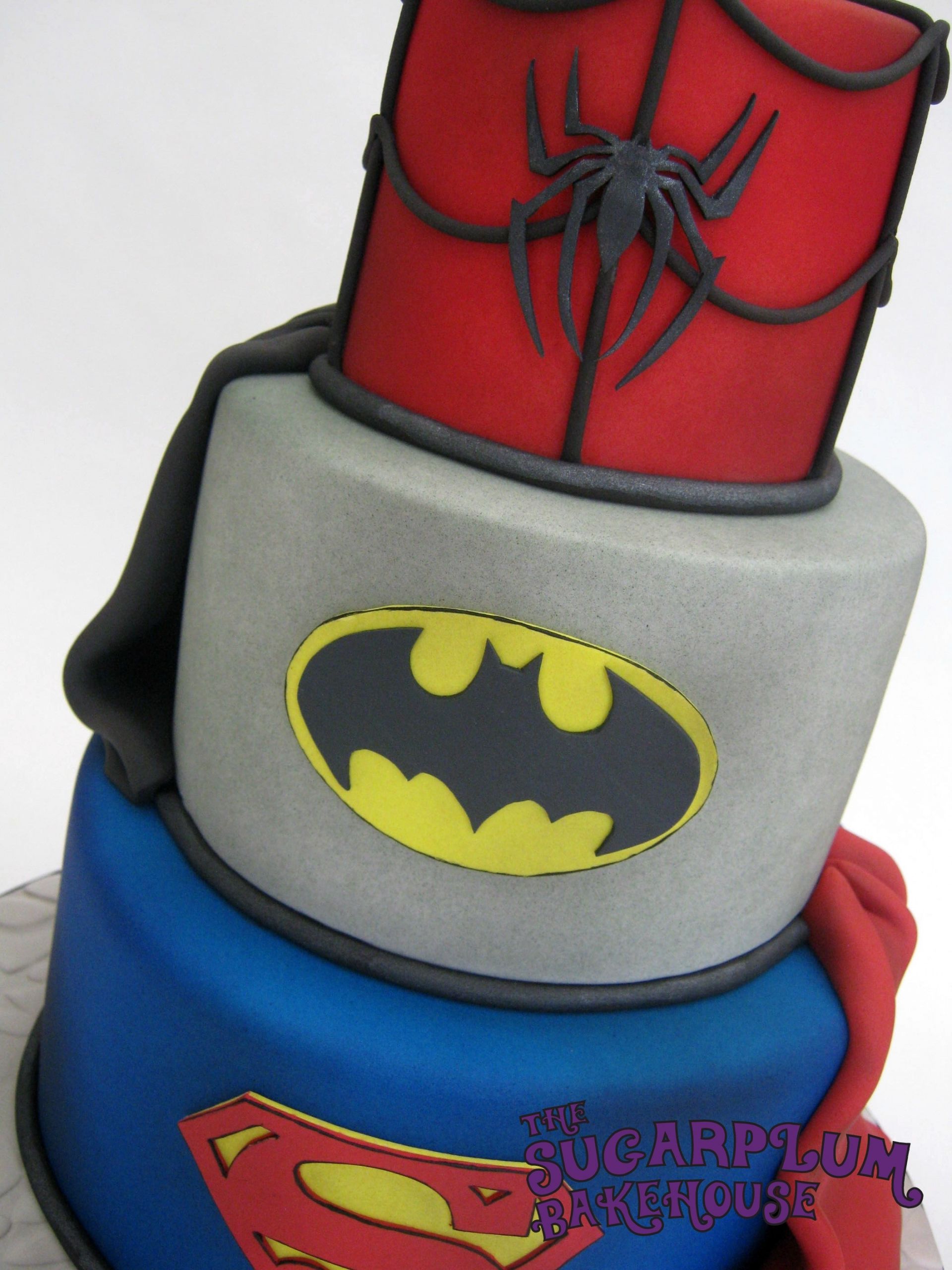 Birthday Cakes Dc
 3 Tier Mini 3 Tier Marvel Dc Superhero Birthday Cake