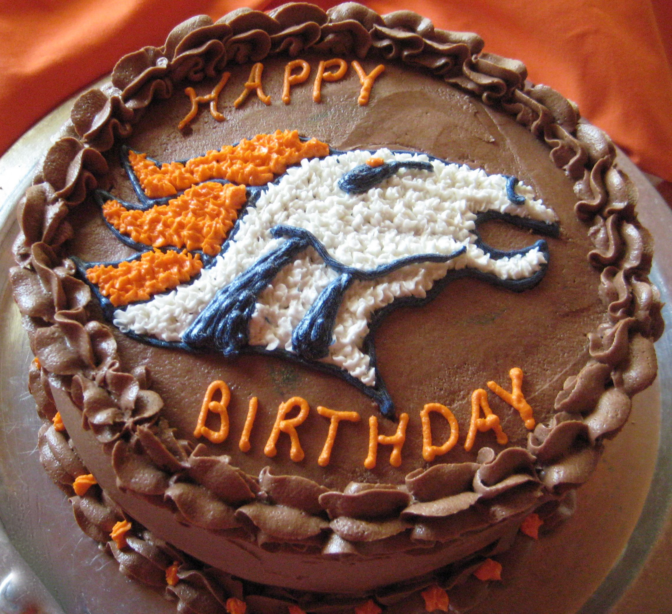 Birthday Cakes Denver
 Denver Bronco Birthday Cake