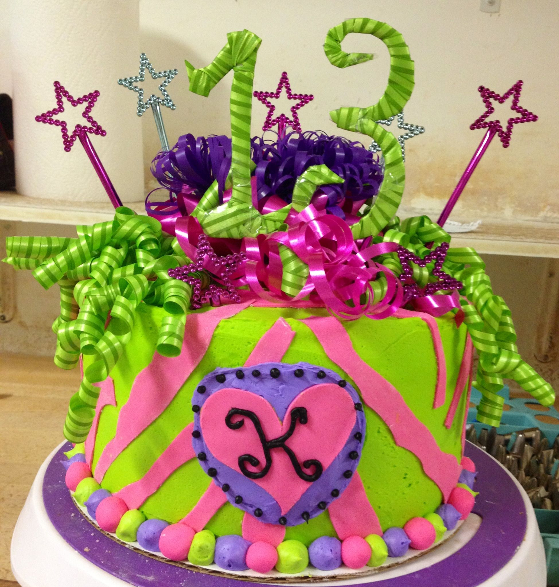 Birthday Cakes For Teens
 Teen girl birthday cake Birthday Cakes
