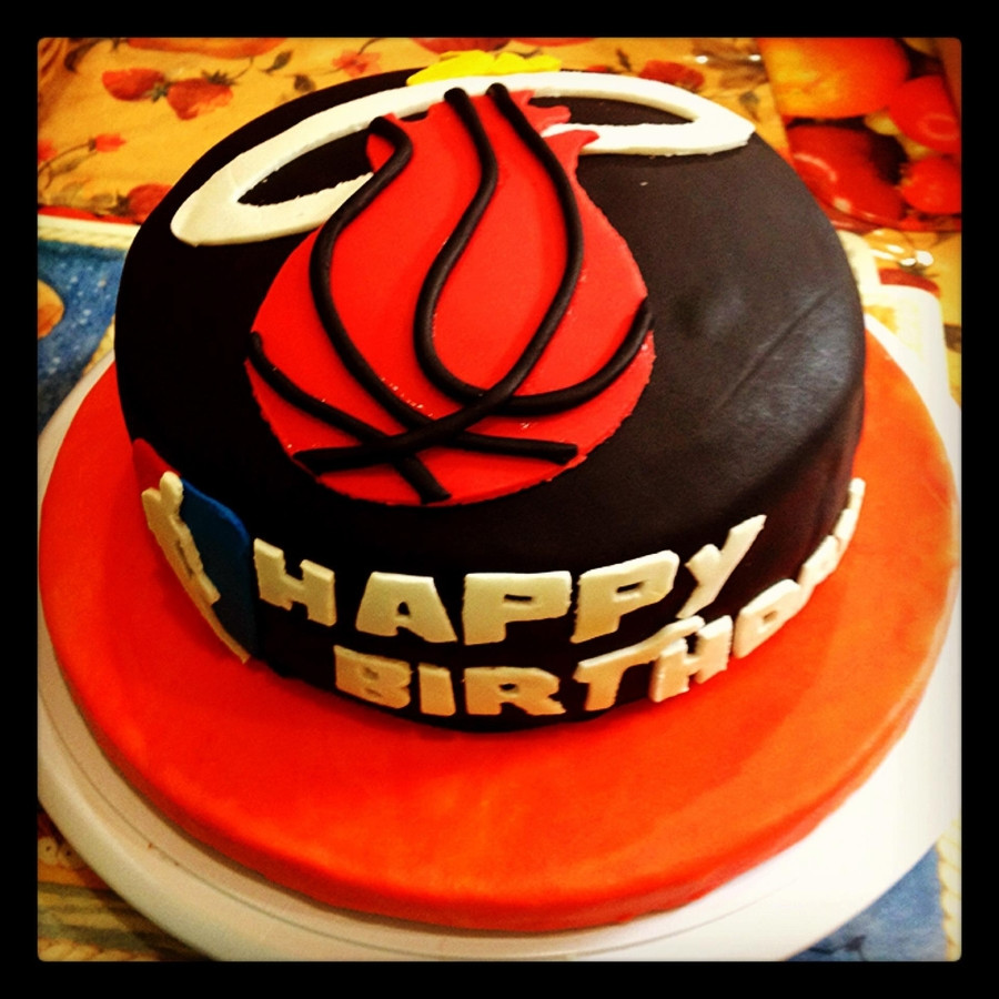 Birthday Cakes Miami
 Miami Heat Birthday Cake CakeCentral