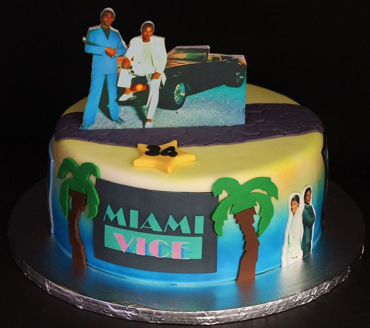 Birthday Cakes Miami
 Miami Vice Cakes by Cecy Huezo