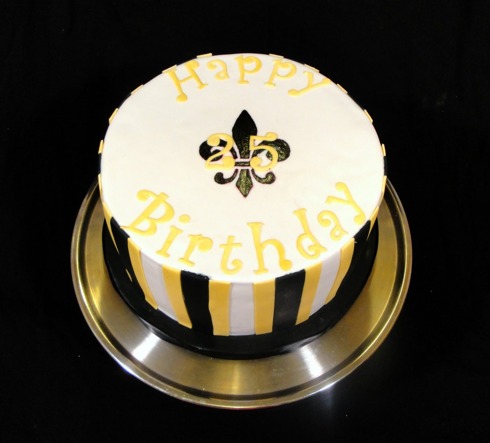 Birthday Cakes New Orleans
 Confections Saints Birthday Cake