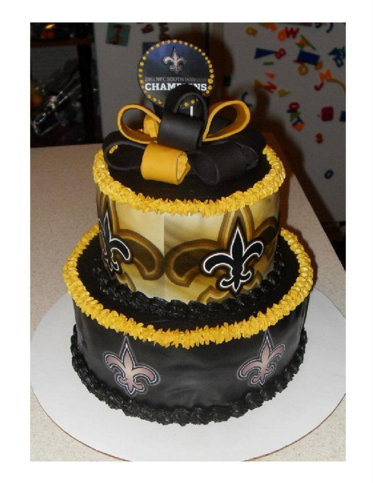 Birthday Cakes New Orleans
 New Orleans Saints cake Grooms cake