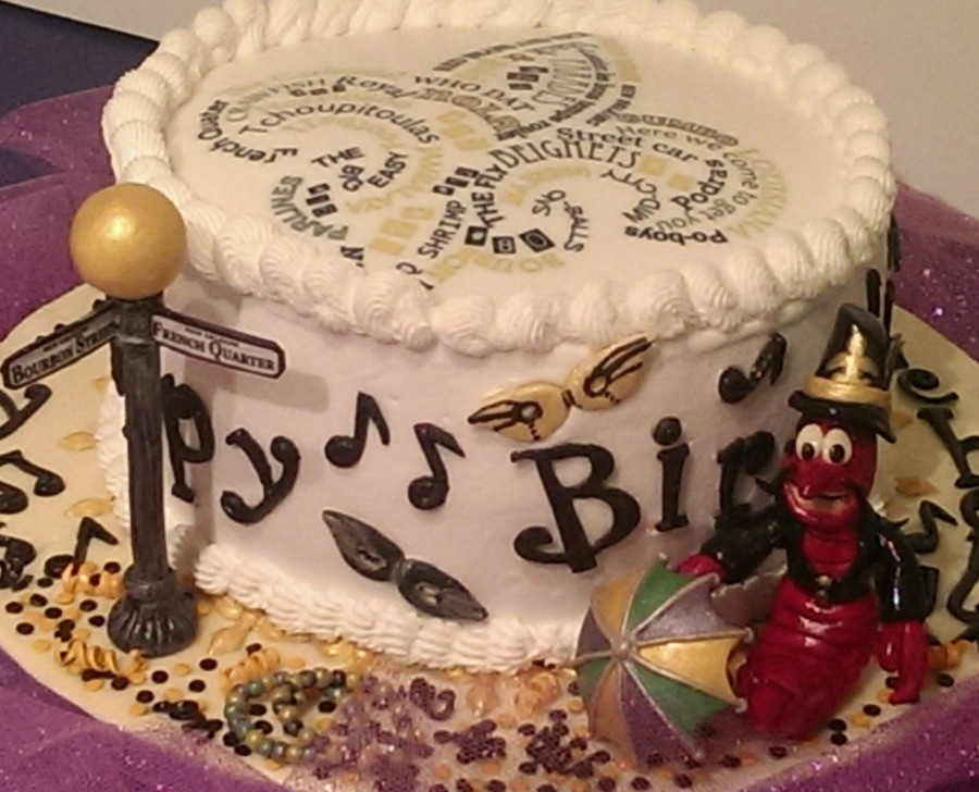 Birthday Cakes New Orleans
 New Orleans Themed Birthday Cake CakeCentral