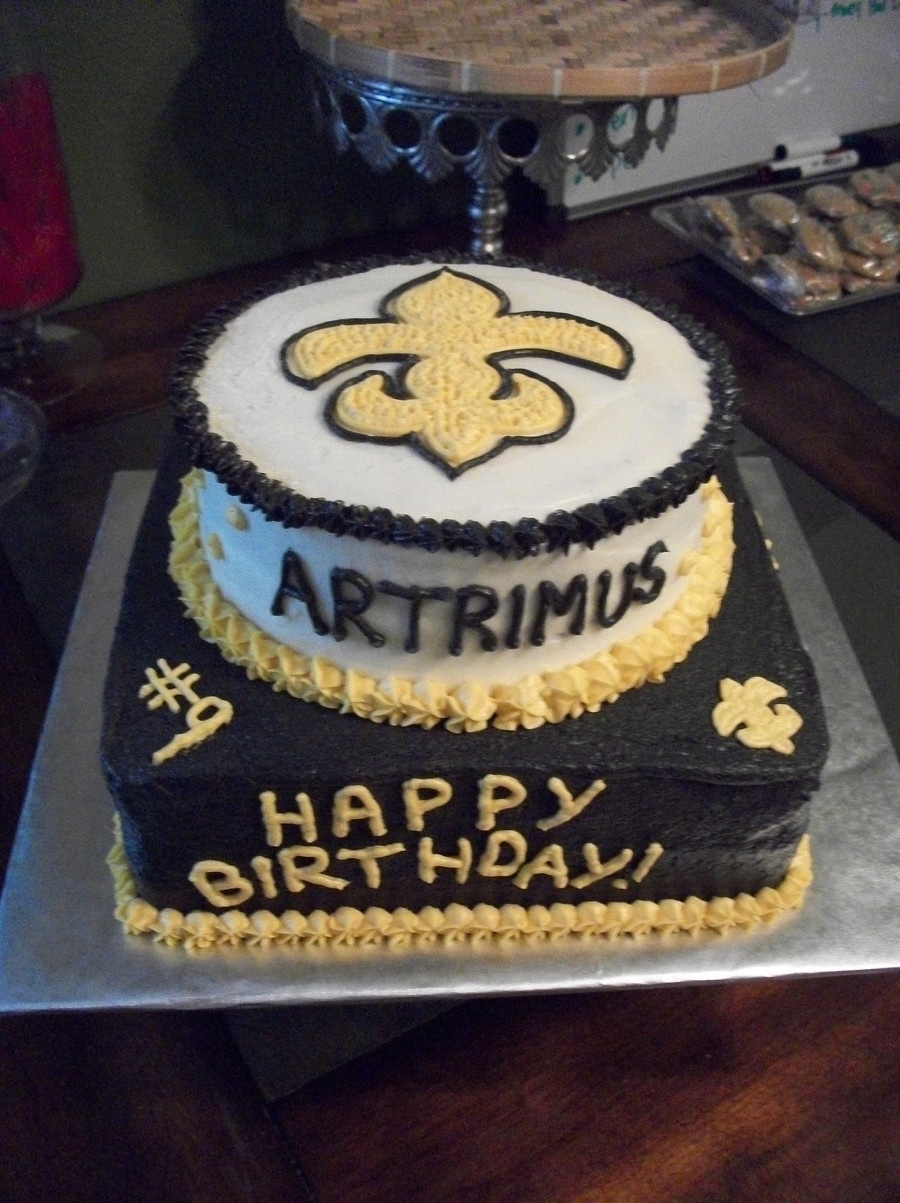 Birthday Cakes New Orleans
 New Orleans Saints Birthday Cake CakeCentral