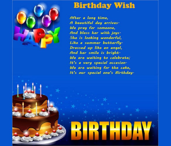 Birthday Card Email
 11 Birthday Email Templates Free Sample Example