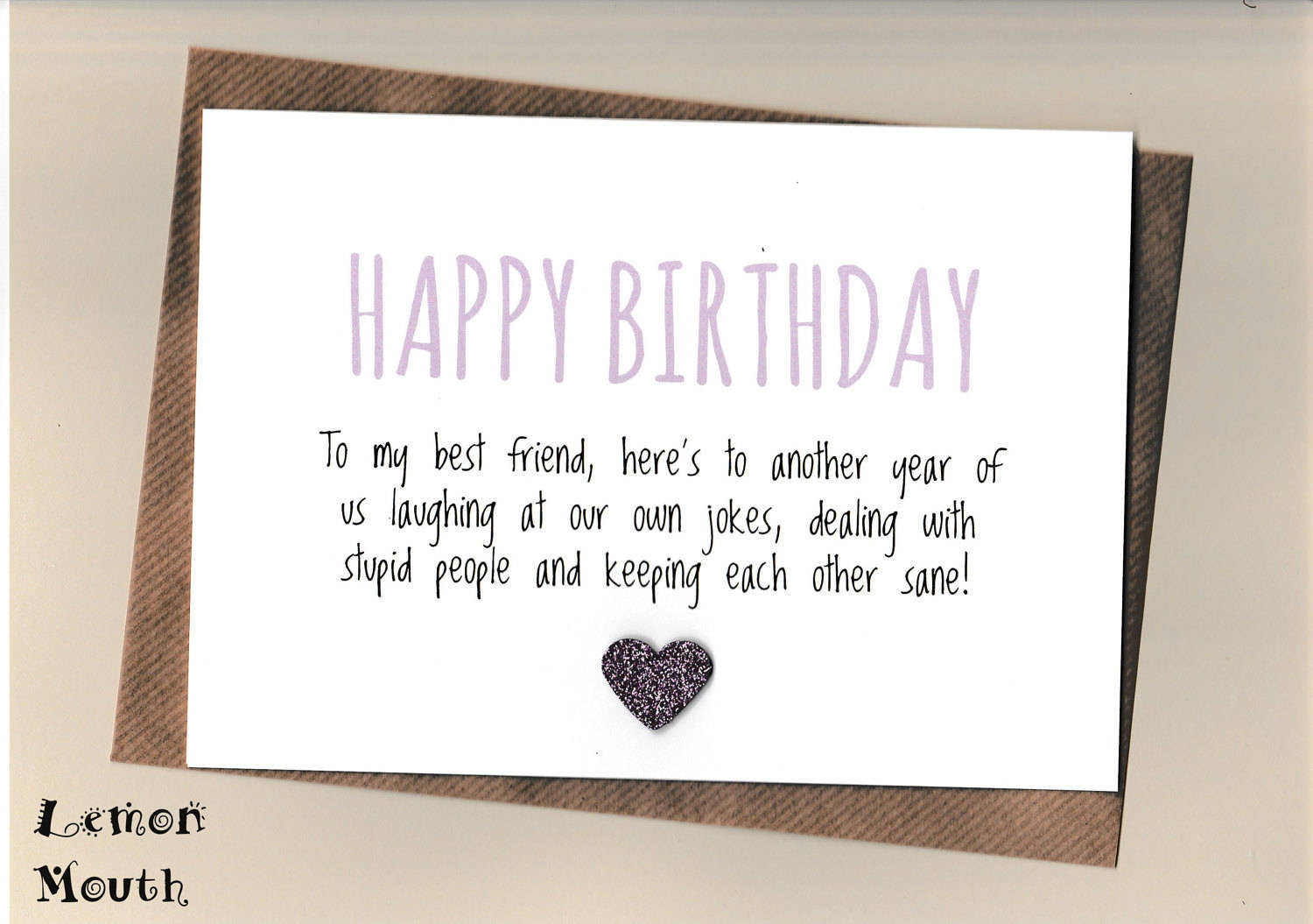 Birthday Card For Best Friend
 Funny BEST FRIEND Birthday Card Bestie Love Friends