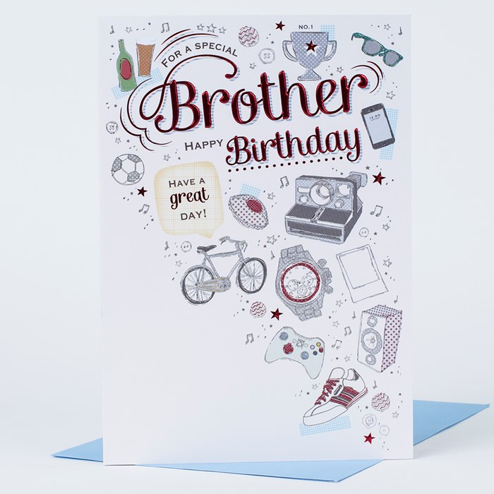 Birthday Card For Brother
 Birthday Card Brother