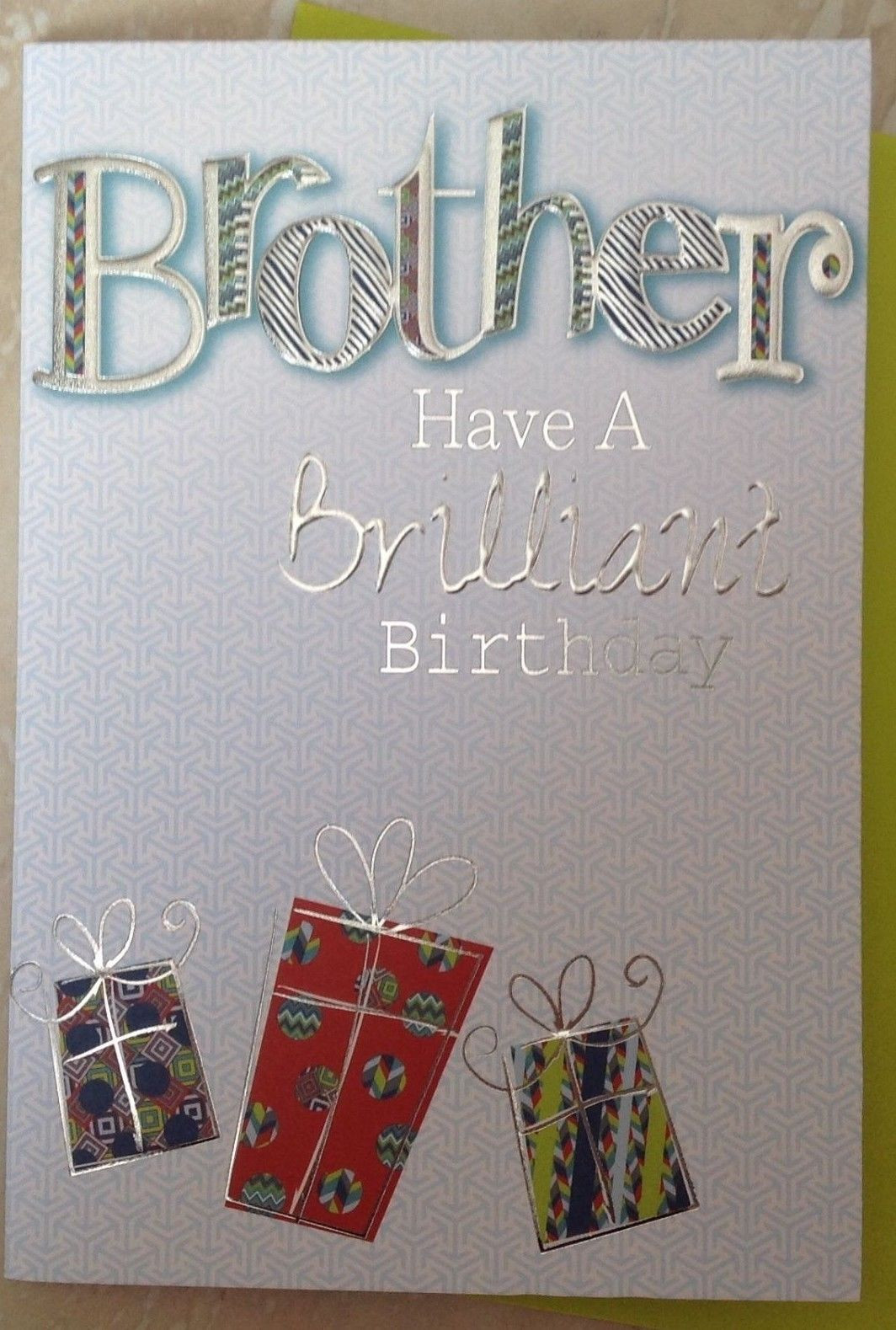 Birthday Card For Brother
 Brother Birthday Card Have A Brilliant Birthday