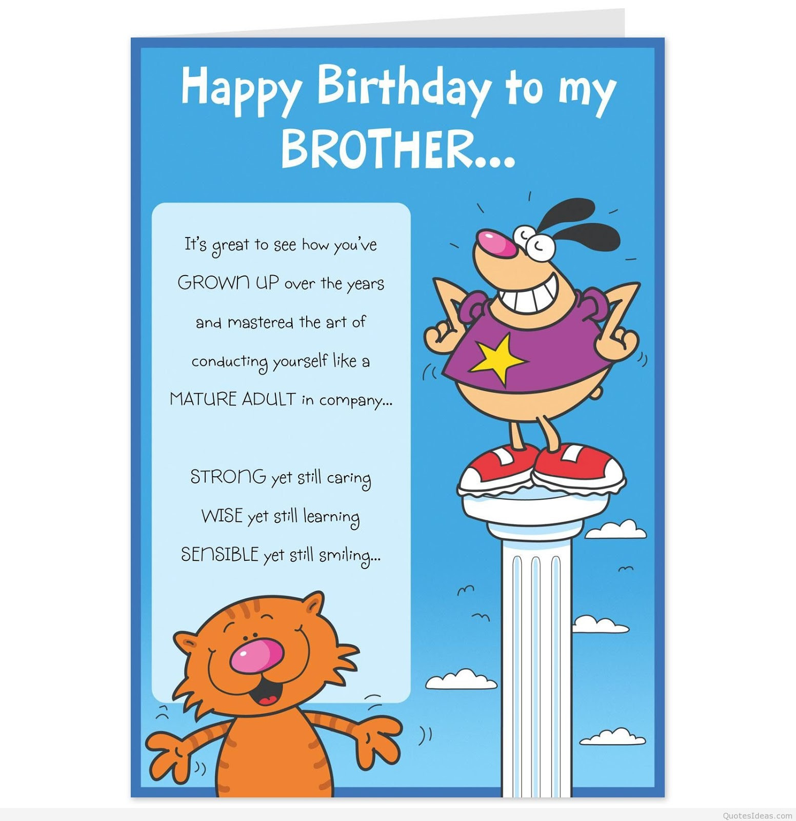 Birthday Card For Brother
 HAPPY BIRTHDAY BROTHER QUOTES quotes for brother Good