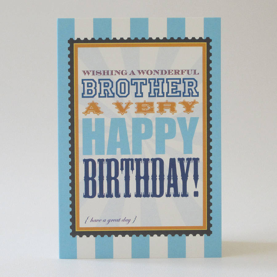 Birthday Card For Brother
 brother Birthday Card By Dimitria Jordan