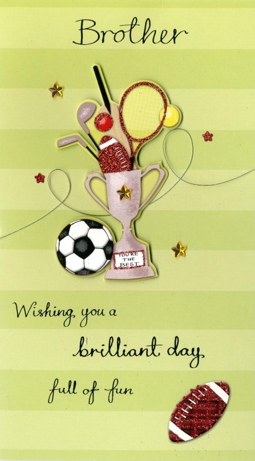 Birthday Card For Brother
 Brilliant Brother Birthday Greeting Card