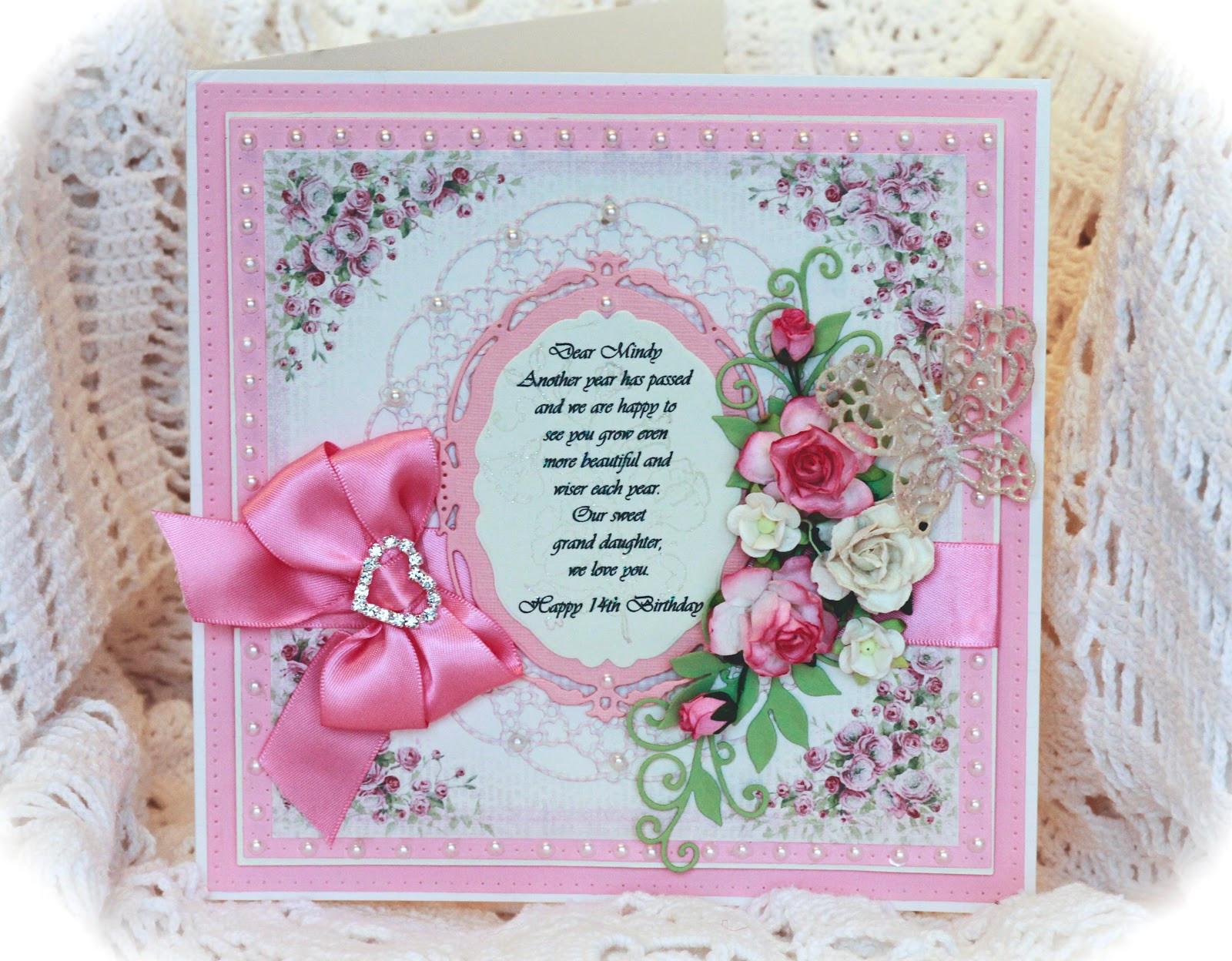 Birthday Card For Daughter
 Creative Moments by Nancy Hill Grand Daughter s Birthday Card