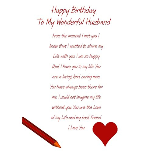 Birthday Card For Husband
 Birthday Cards For Husband Amazon