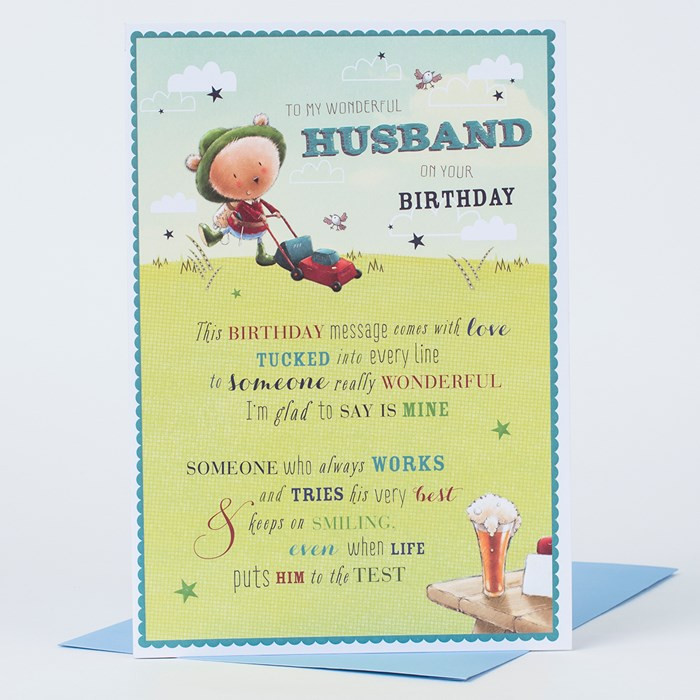 Birthday Card For Husband
 Birthday Card Husband