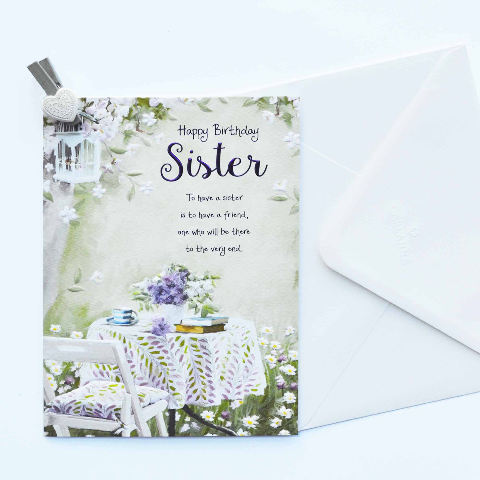 Birthday Card For Sister
 Words of Warmth Sister Birthday Card Garlanna Greeting Cards