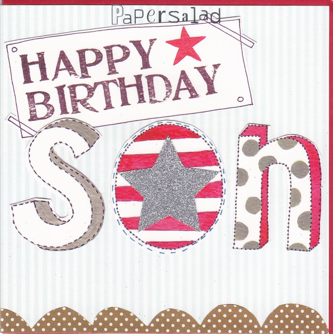 Birthday Card For Son
 Star Son Birthday Card Karenza Paperie