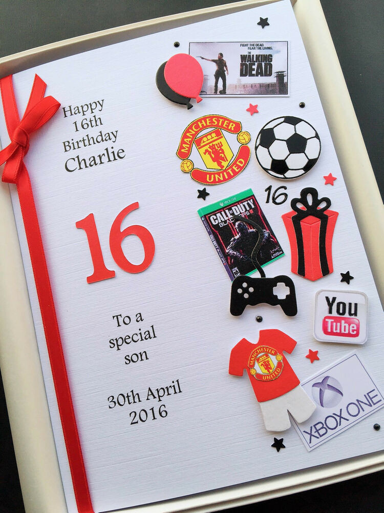 Birthday Card For Son
 PERSONALISED 13th 14th 15th 16th BIRTHDAY CARD FOR BOYS