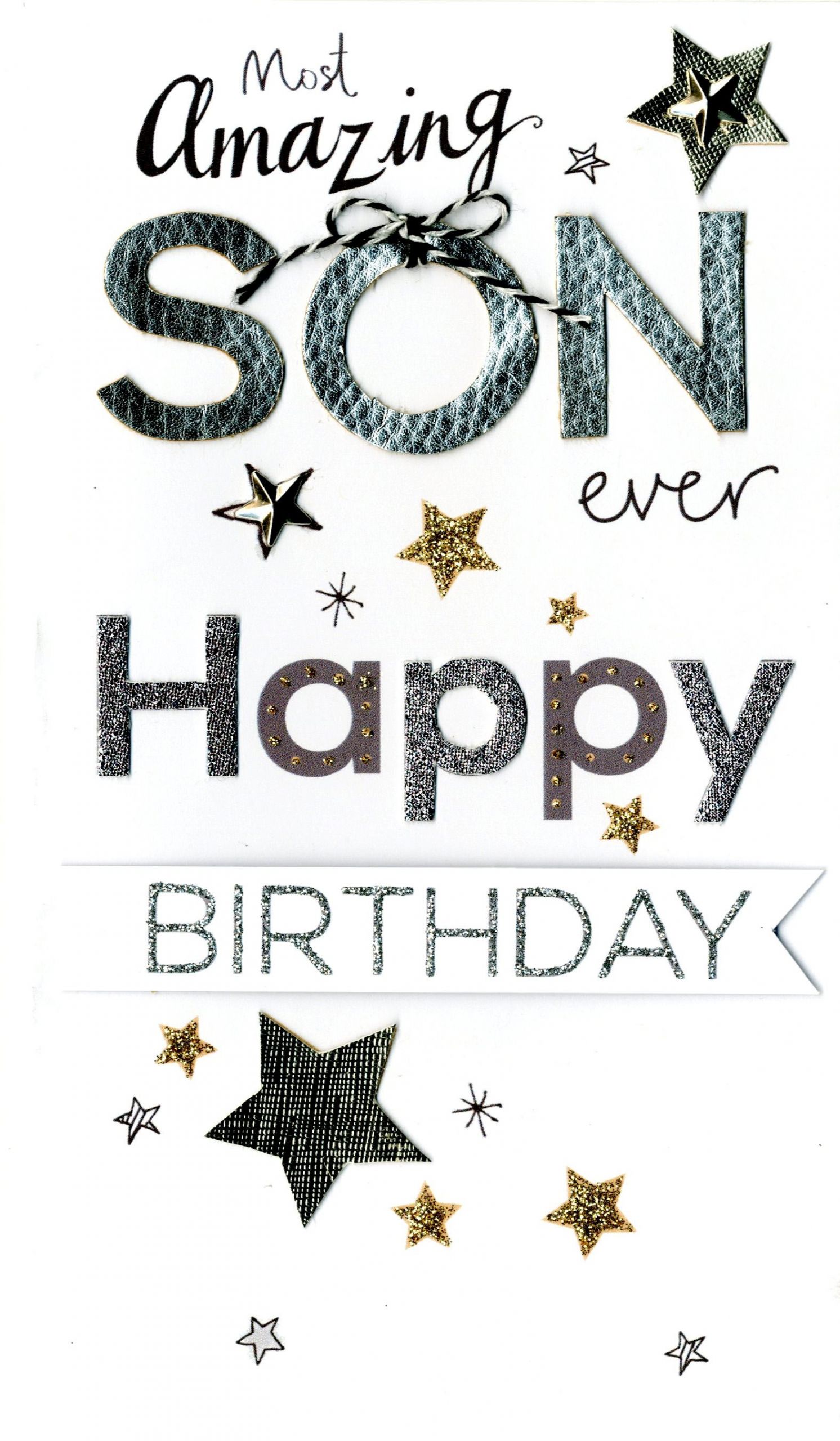 Birthday Card For Son
 Son Birthday Luxury Champagne Greeting Card