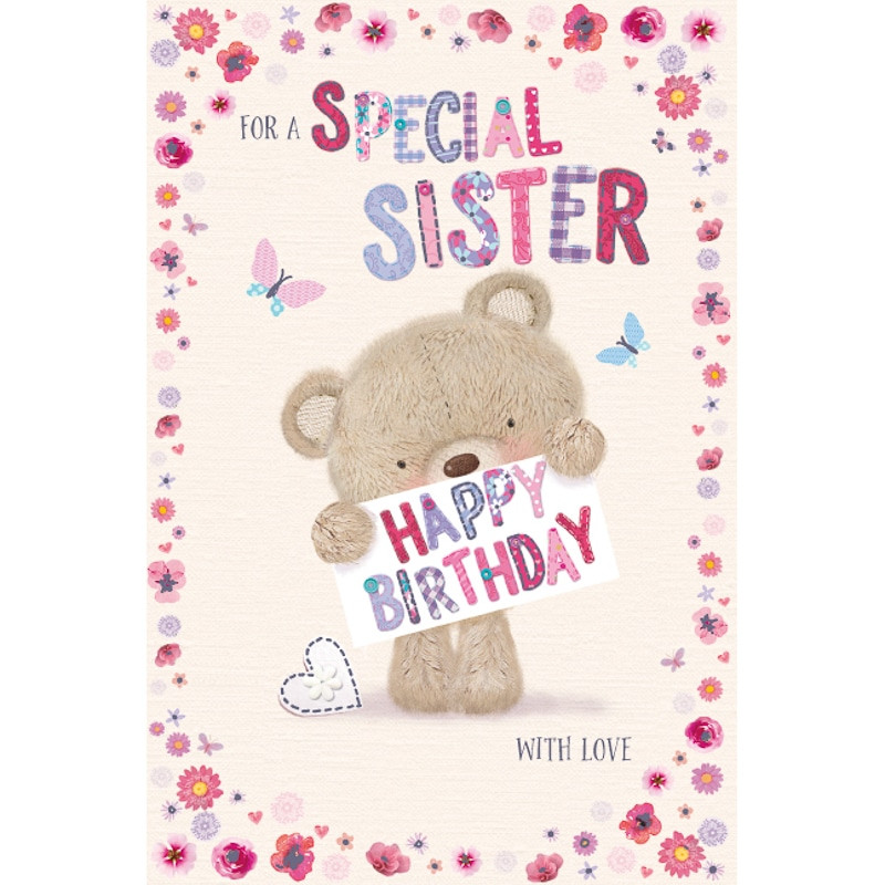 Birthday Card Sister
 Special Sister Cute Millie Bear Birthday Card