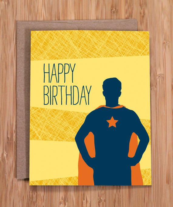 Birthday Cards For Him Funny
 funny birthday card super guy for him