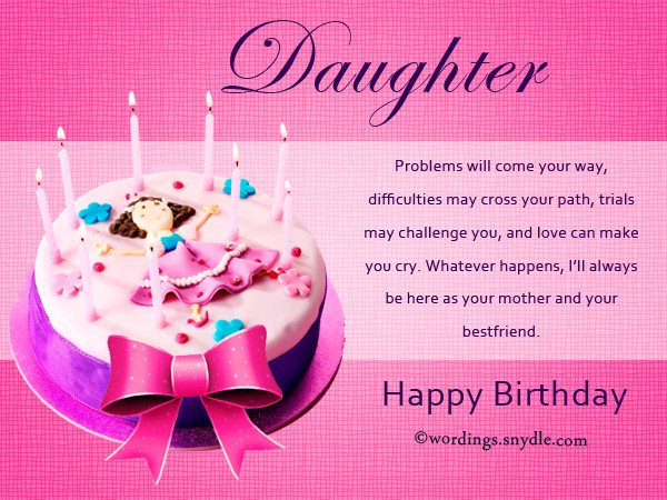 Birthday Cards For Mom From Daughter
 Birthday Wishes for Daughter – Wordings and Messages