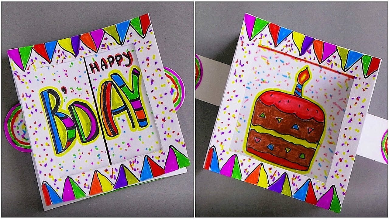 Birthday Cards To Make
 DIY BIRTHDAY CARD HANDMADE GREETING CARD MAKING IDEAS