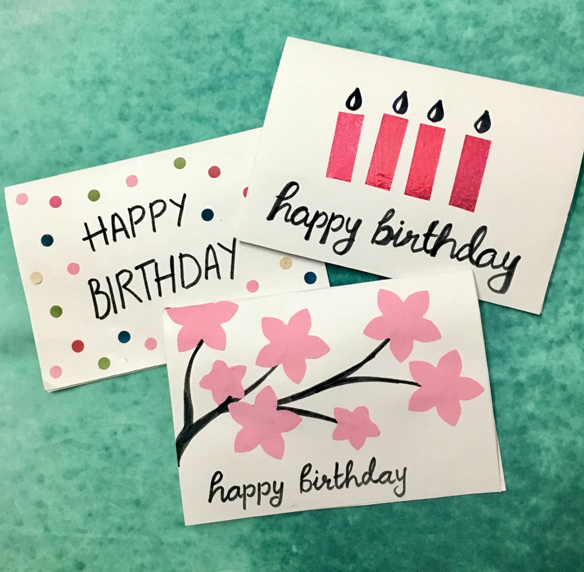 Birthday Cards To Make
 3 Easy 5 Minute DIY Birthday Greeting Cards
