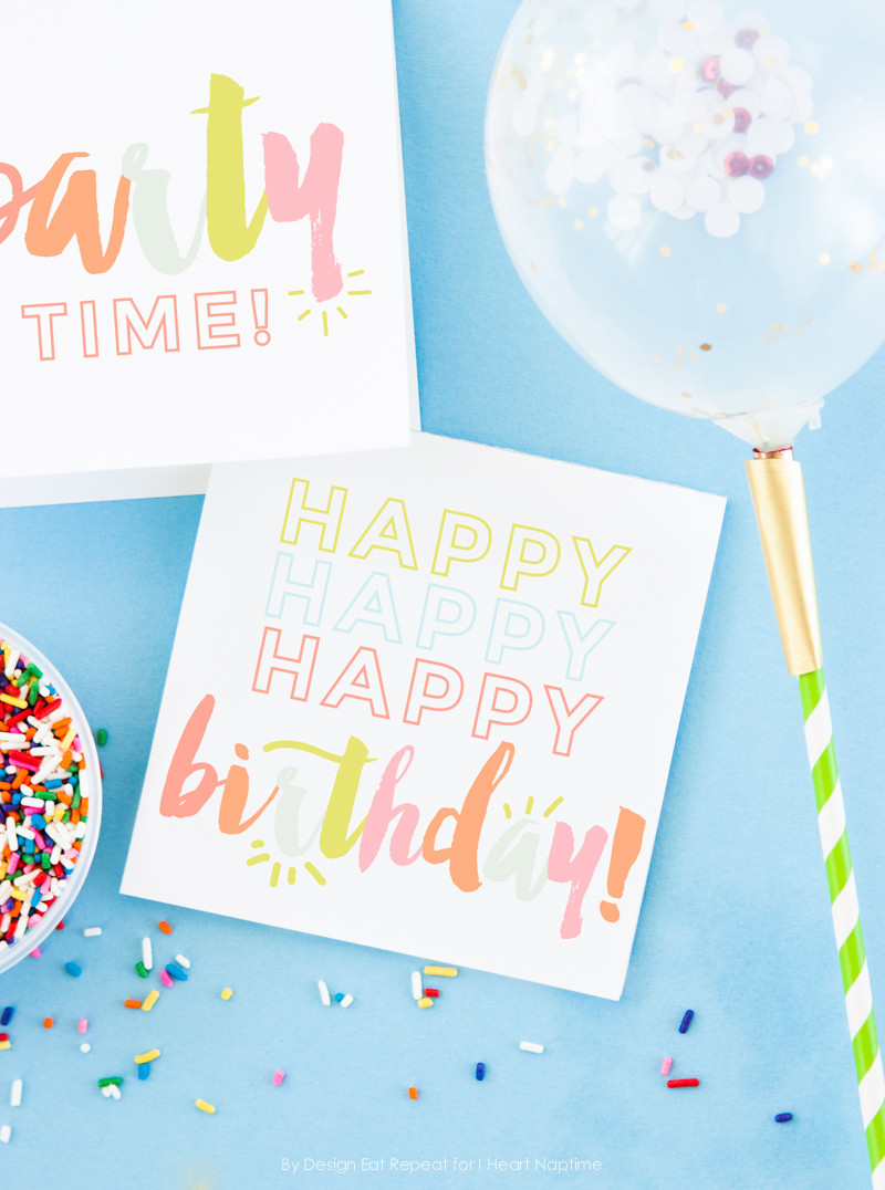 Birthday Cards To Print Free
 Free Birthday Printables Eighteen25