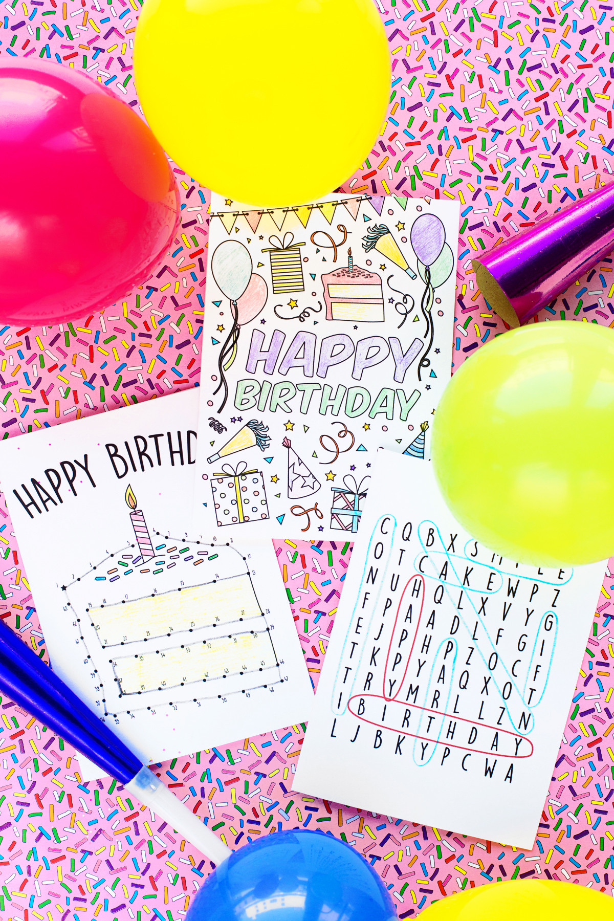 Birthday Cards To Print Free
 Free Printable Birthday Cards for Kids Studio DIY