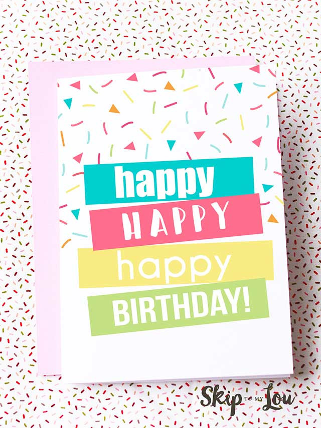 Birthday Cards To Print Free
 30 Handmade Birthday Card Ideas