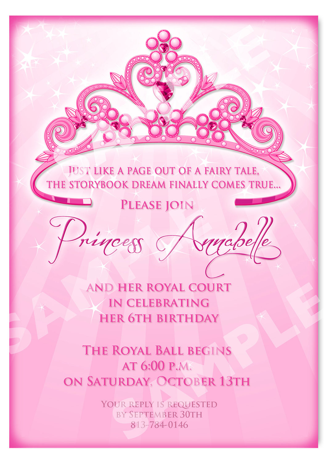 Birthday Celebration Invitation
 Free Printable Princess Birthday Invitations