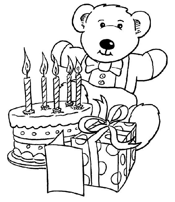 Birthday Coloring Pages For Kids
 26 best images about Preschool Birthday on Pinterest