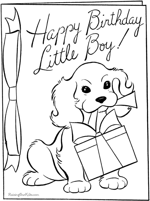 Birthday Coloring Pages For Kids
 Happy Birthday Dad Printable Coloring Pages Coloring Home