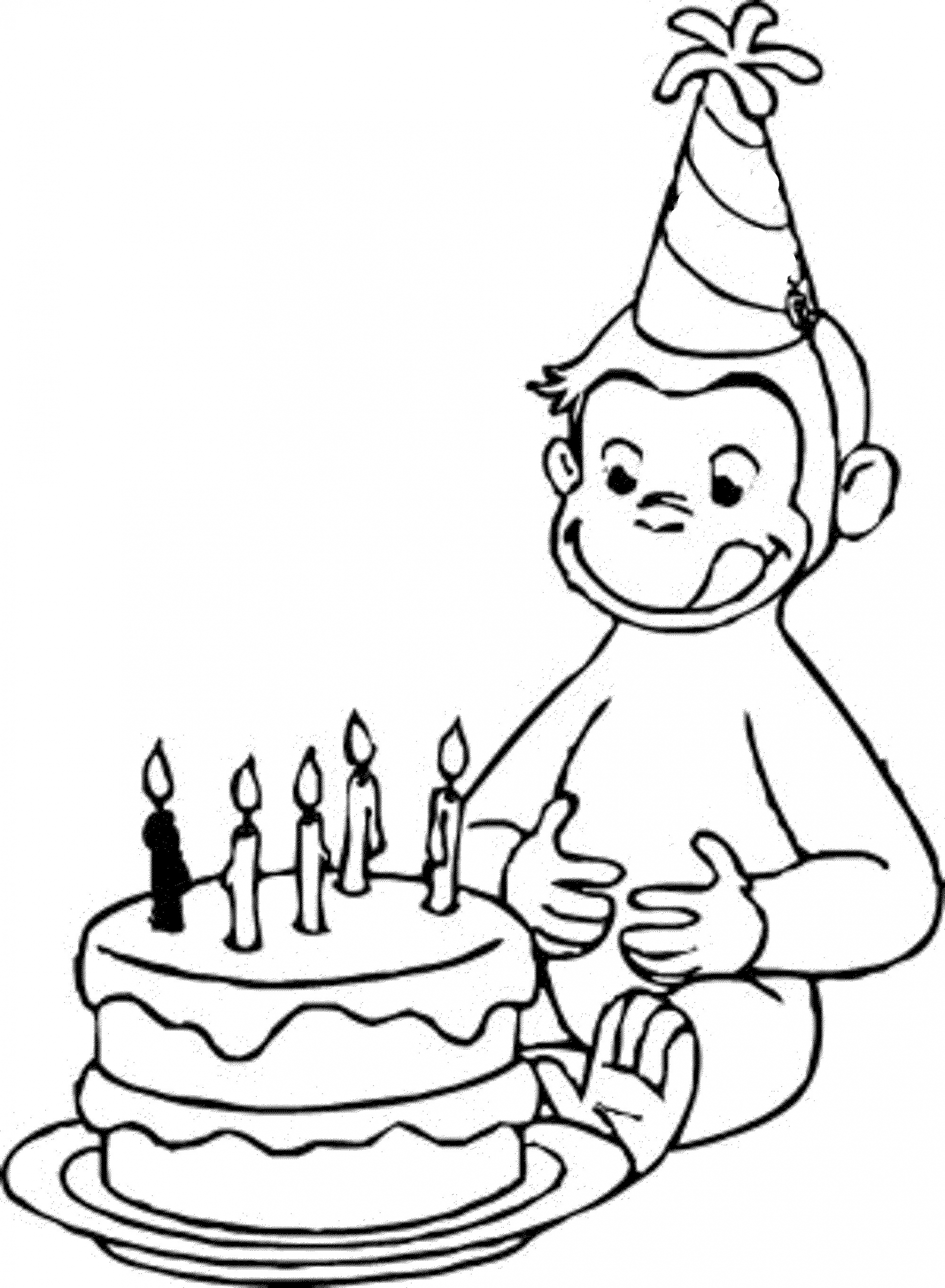 Birthday Coloring Pages For Kids
 Happy Birthday Coloring Pages