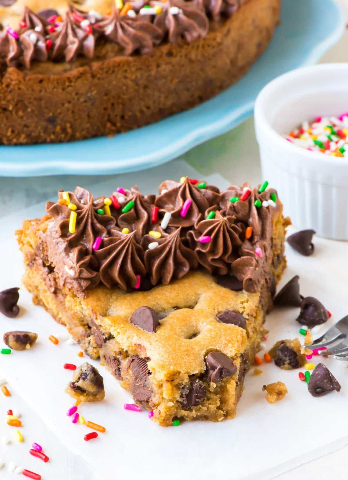 Birthday Cookie Cake Recipe
 Cookie Cake Easy Recipe from Scratch WellPlated