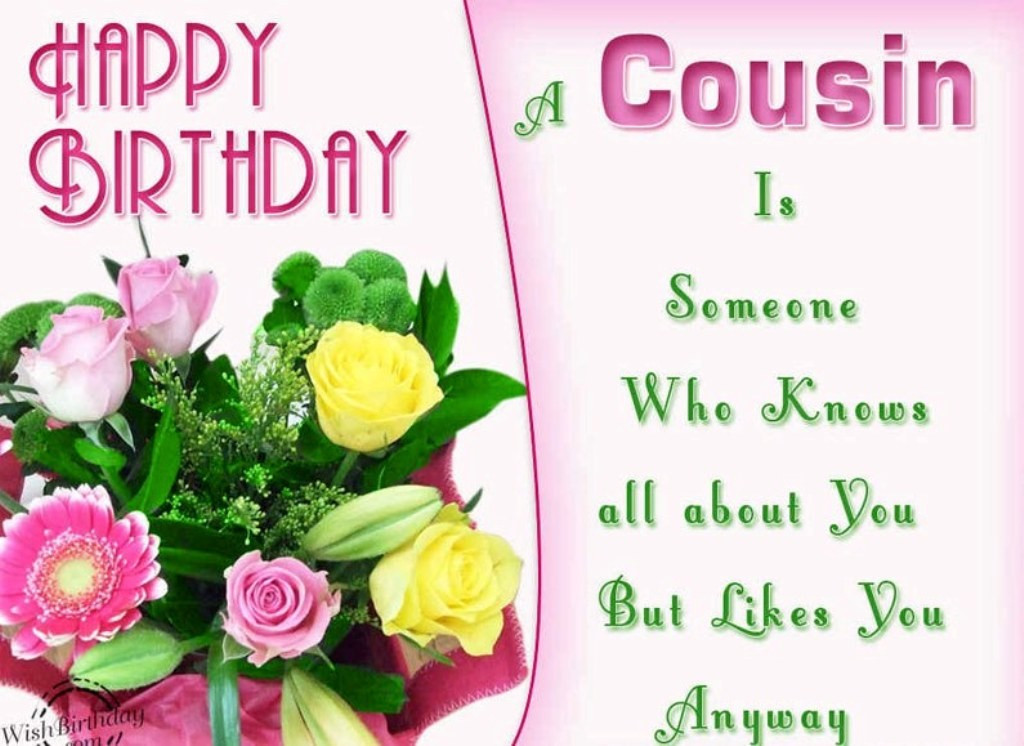 Birthday Cousin Quotes
 50 Happy Birthday Wishes For Your Favorite Cousin