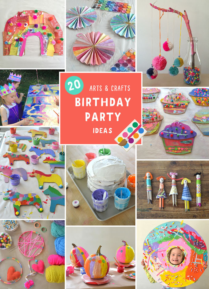 Birthday Craft Ideas For Kids
 Arts and Crafts Birthday Party for Kids