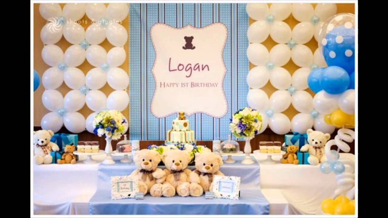 Birthday Decoration Ideas For Boy
 1st birthday party themes decorations at home for boys