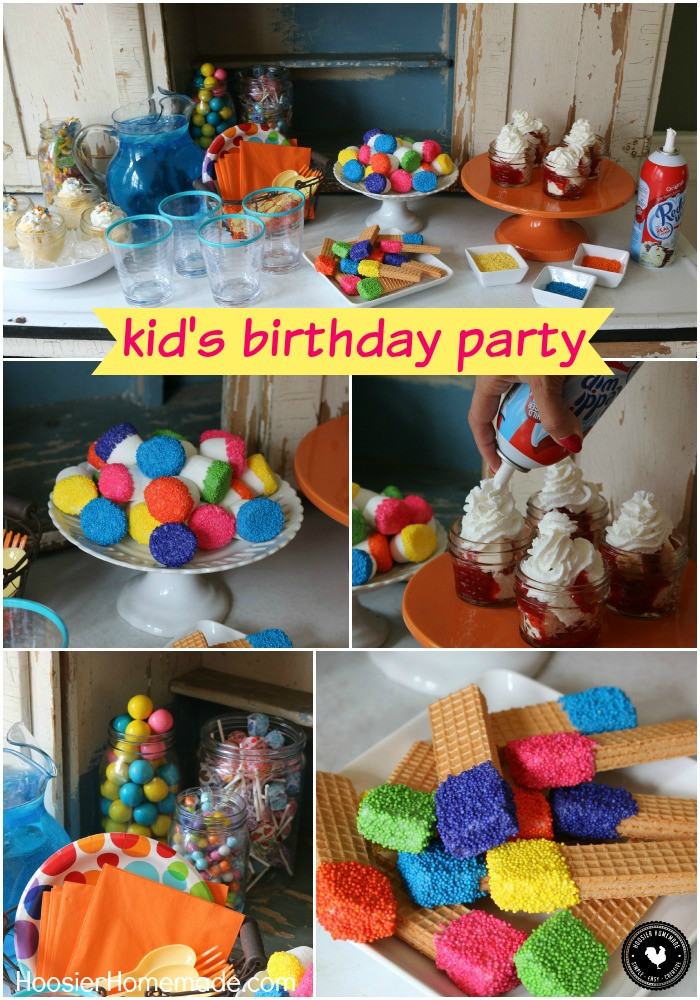 Birthday Decoration Ideas
 Easy Kid s Birthday Party Ideas Hoosier Homemade