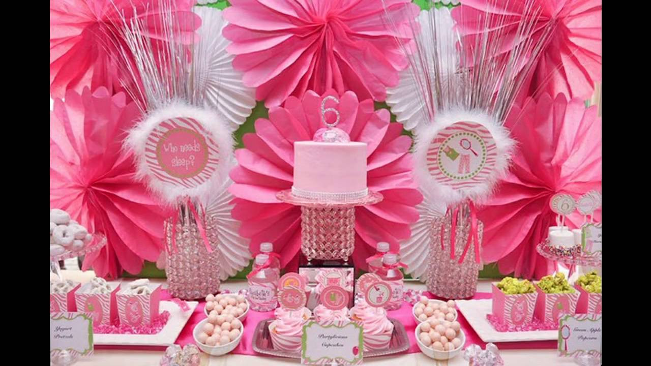 Birthday Decoration Ideas
 Cute Princess themed birthday party decorating ideas