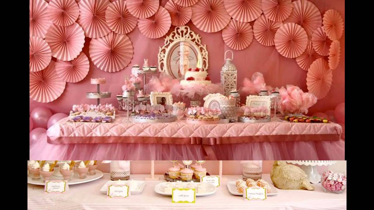 Birthday Decoration Ideas
 Baby girl birthday party themes decorations at home